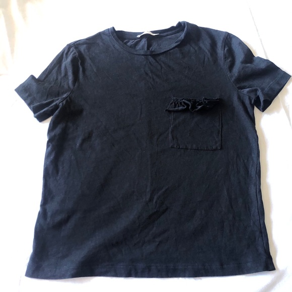 Zara Trafaluc F/W 17/18 Pocket Ruffle Tee - Picture 4 of 5